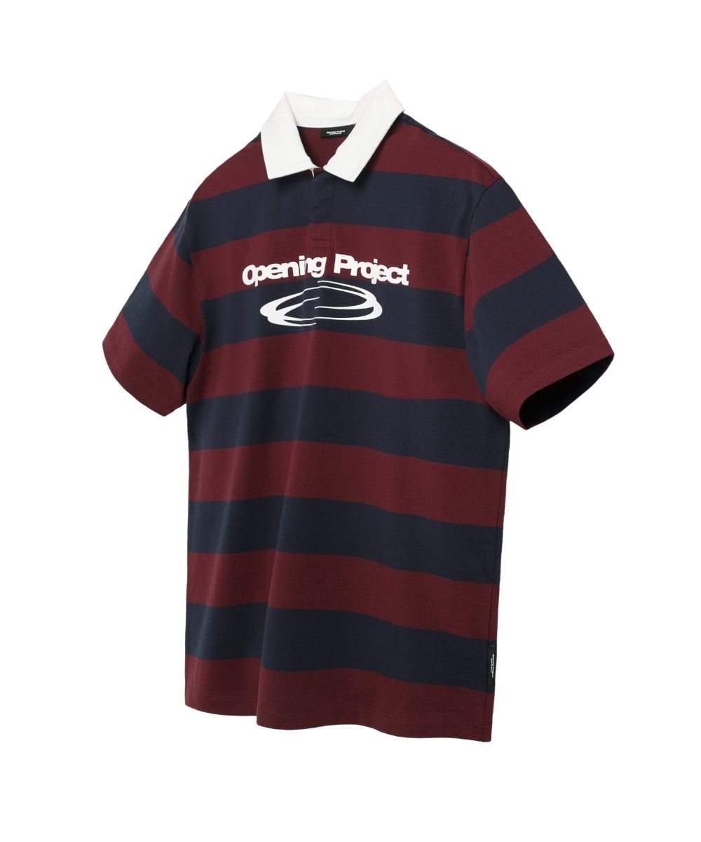 Tシャツ・カットソー Opening Project Identity Pique Collar T Shirt Burgundy FWSW Identity Pique Collar T Shirt - Burgundy - OPENING PROJECT