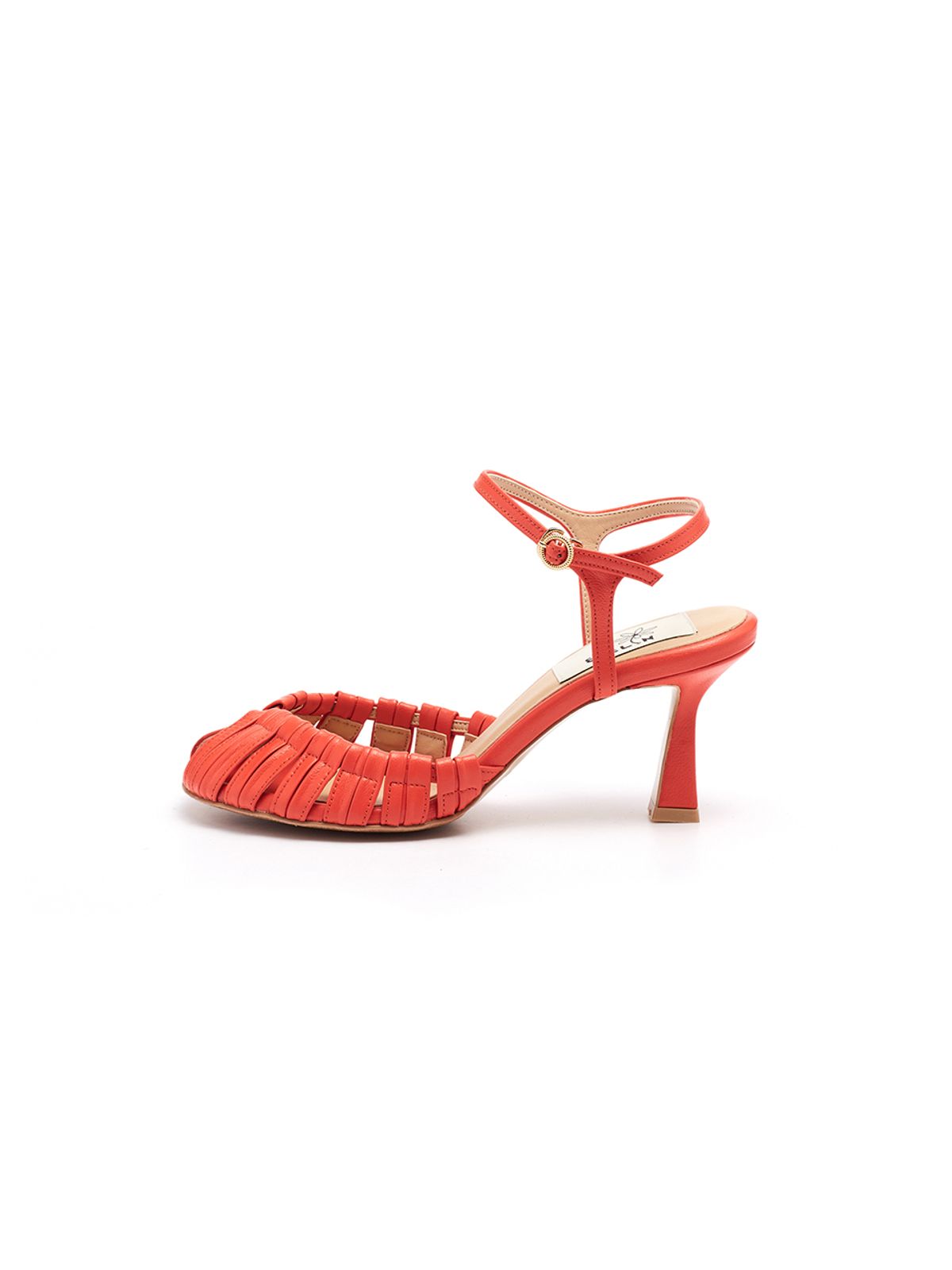에뗄린(ETELIN) Sunny Multi Strap Sandals - Sunny Orange