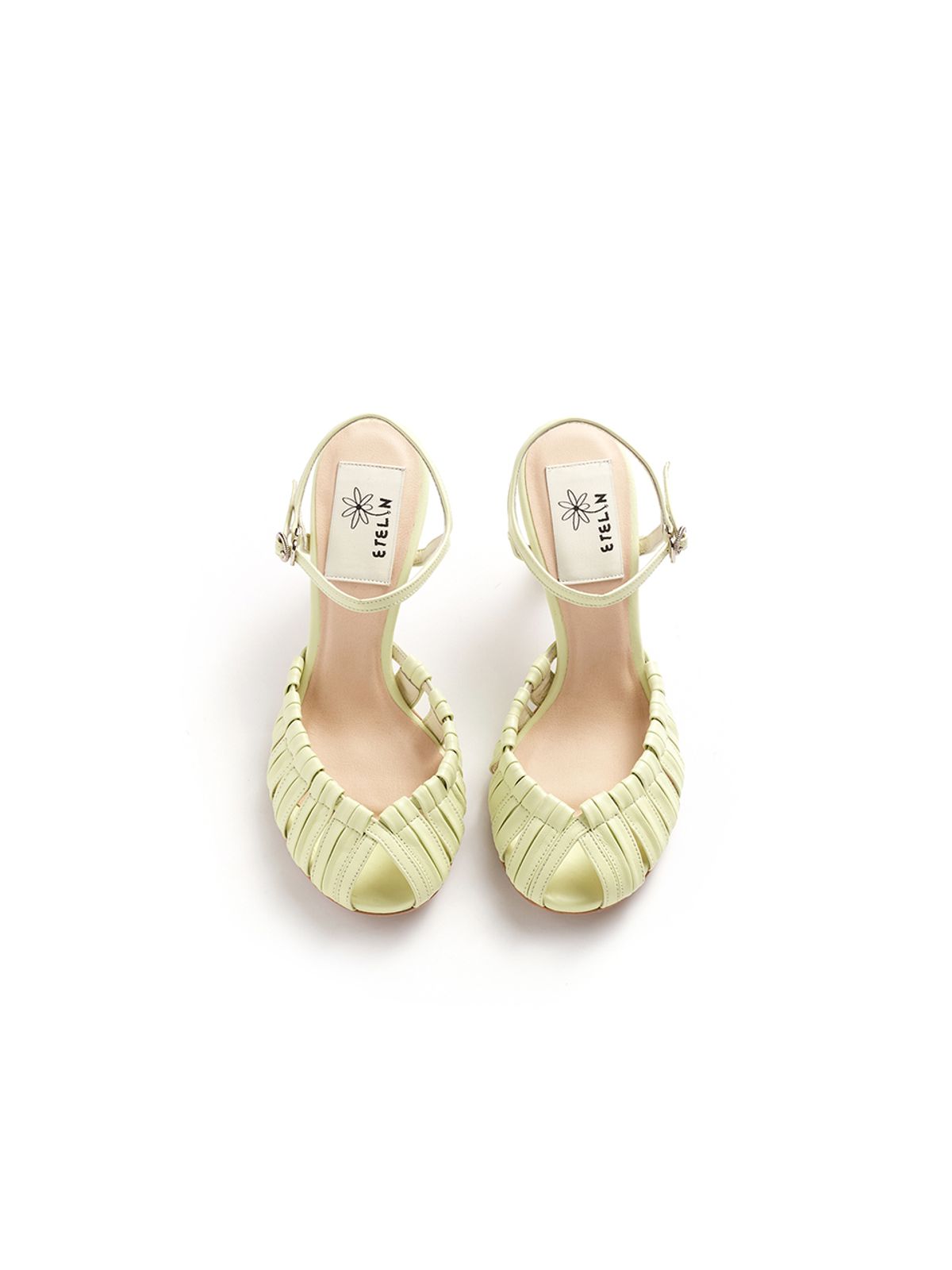 에뗄린(ETELIN) Sunny Multi Strap Sandals - Lime Mint