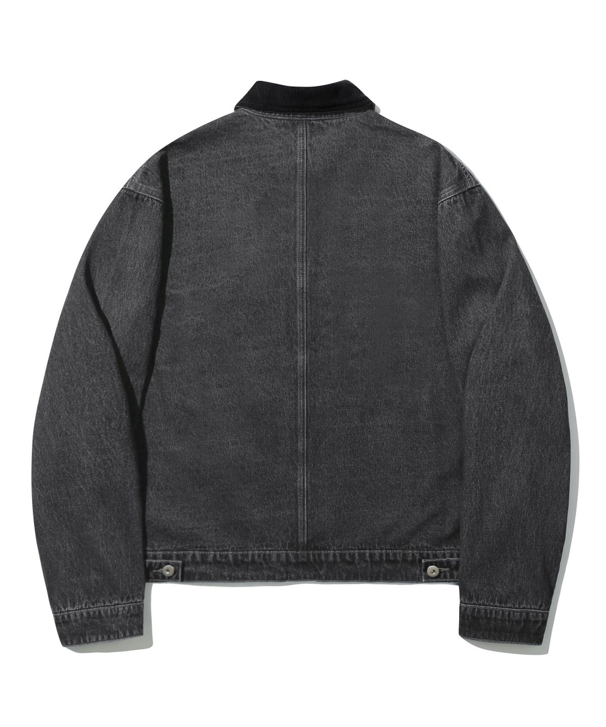 트릴리온(TRILLION) 코듀로이 카라 데님 집업 워크 자켓 (LIGHT GRAY)