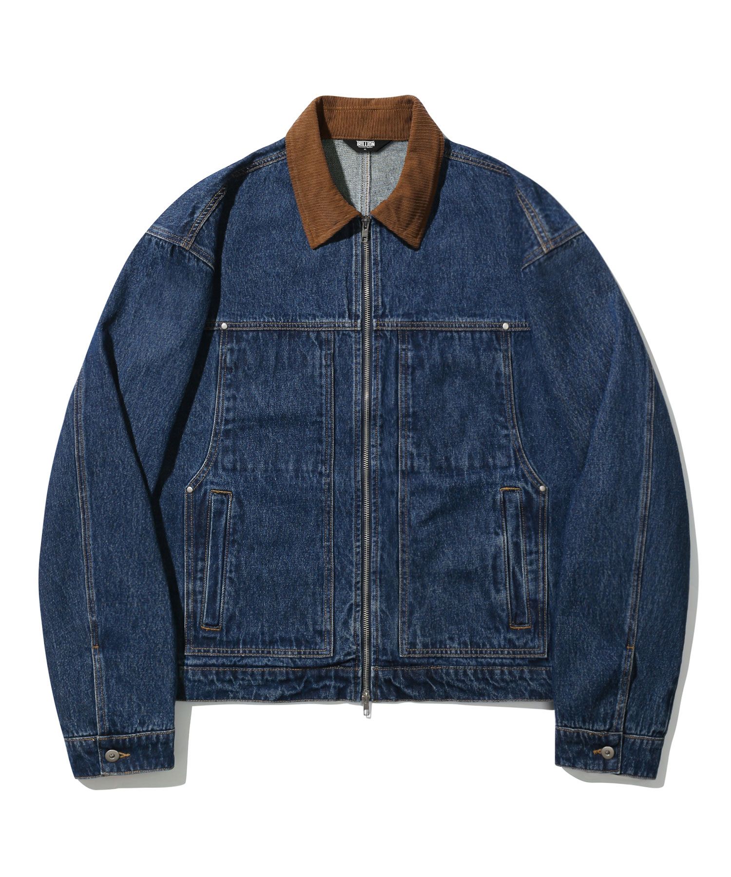 ジャケットその他 TRILLION Color Work Collar Zip Up Knit Jacket 5JH476 TRILLION] COLORED WORK COLLAR ZIP UP KNIT JACKET /追跡付