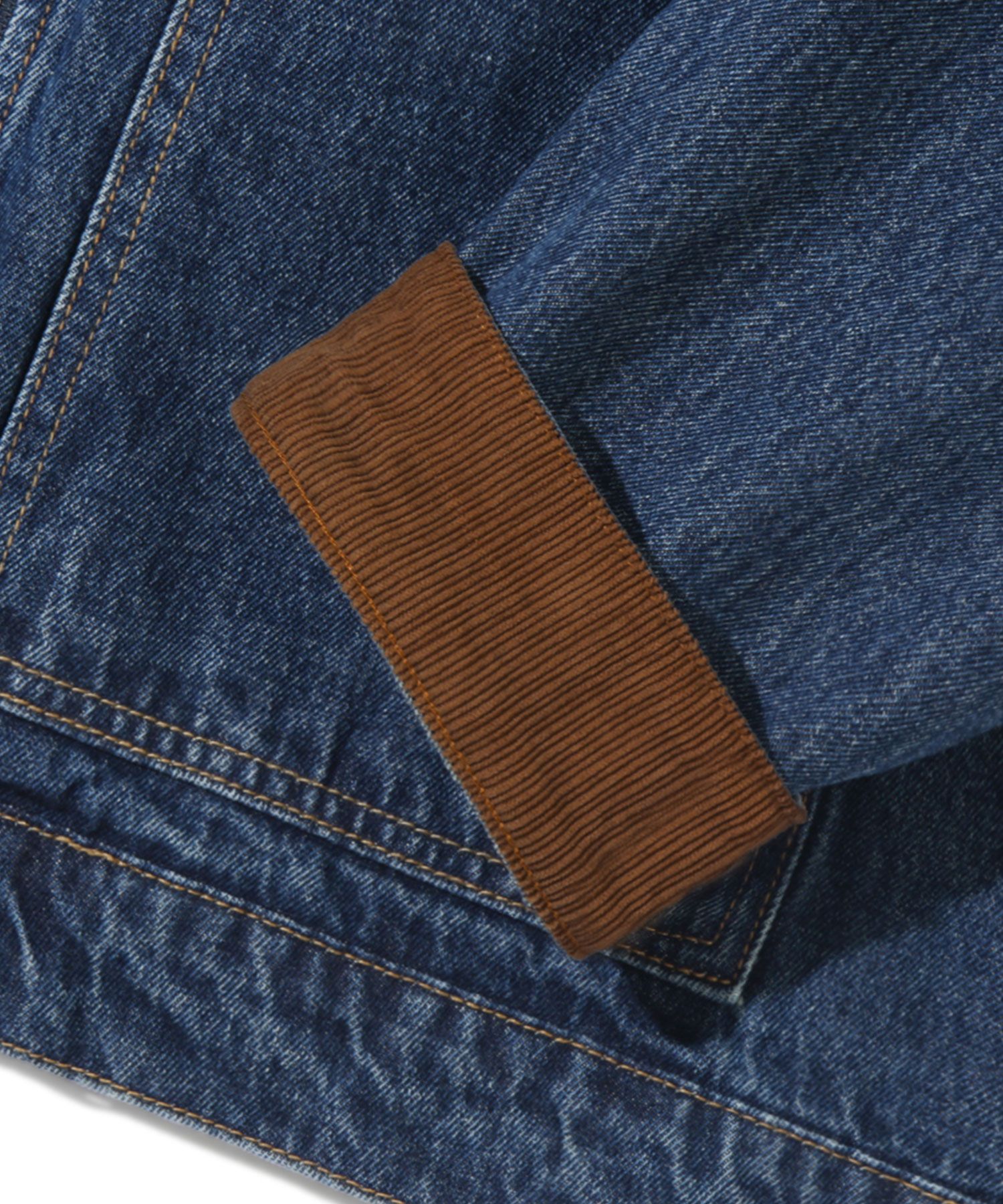 ジャケットその他 TRILLION Leather Collar Twill Blouson Work Jacket 5JH478 Synthetic Leather Jacket by Junya Watanabe - La Garçonne