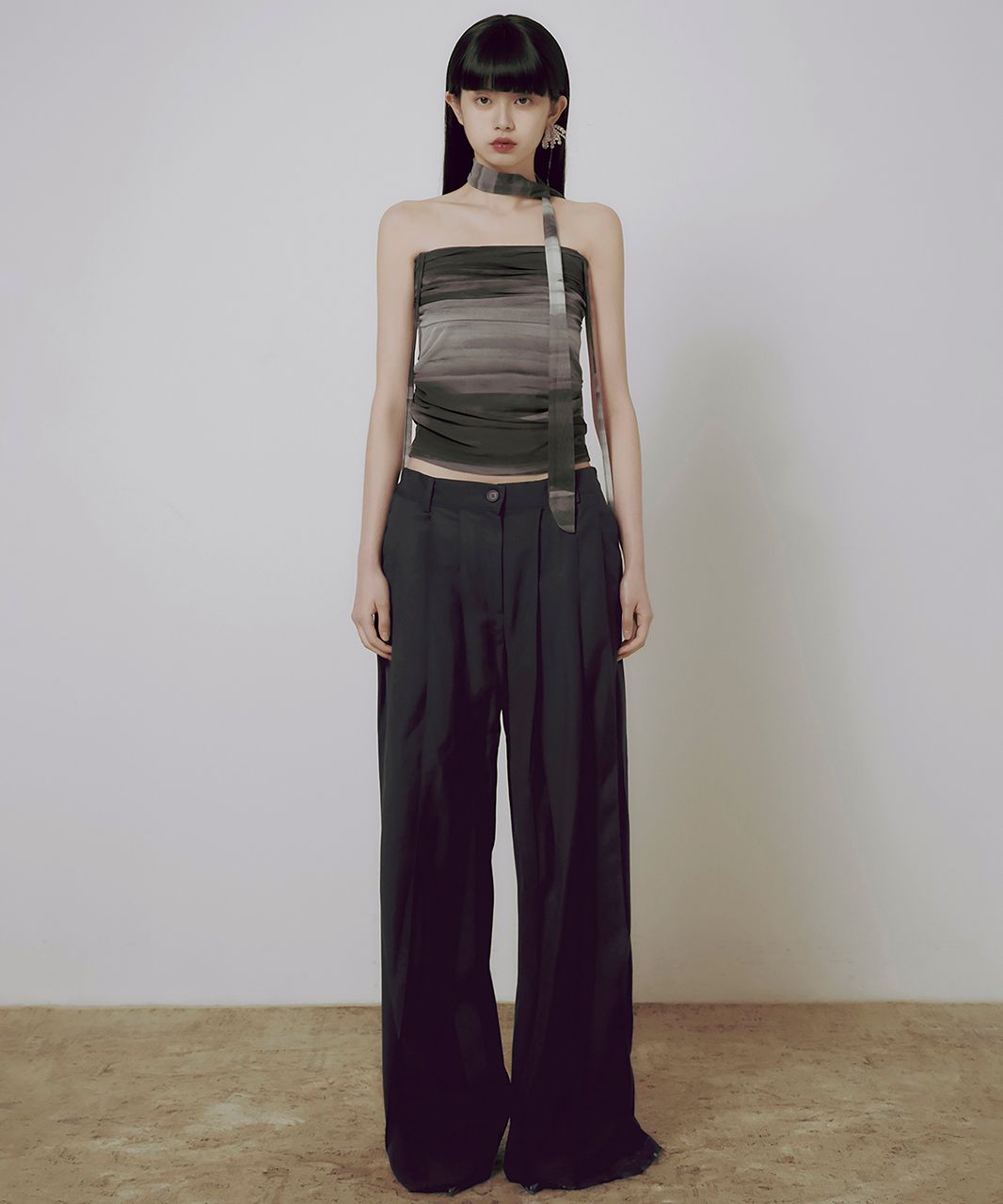●FLARE UP● 3Pintuck Wide Pants FL239 FL-239_Black MUSINSA | FLAREUP 3.Pin-tuck Wide Pants (FL-239)