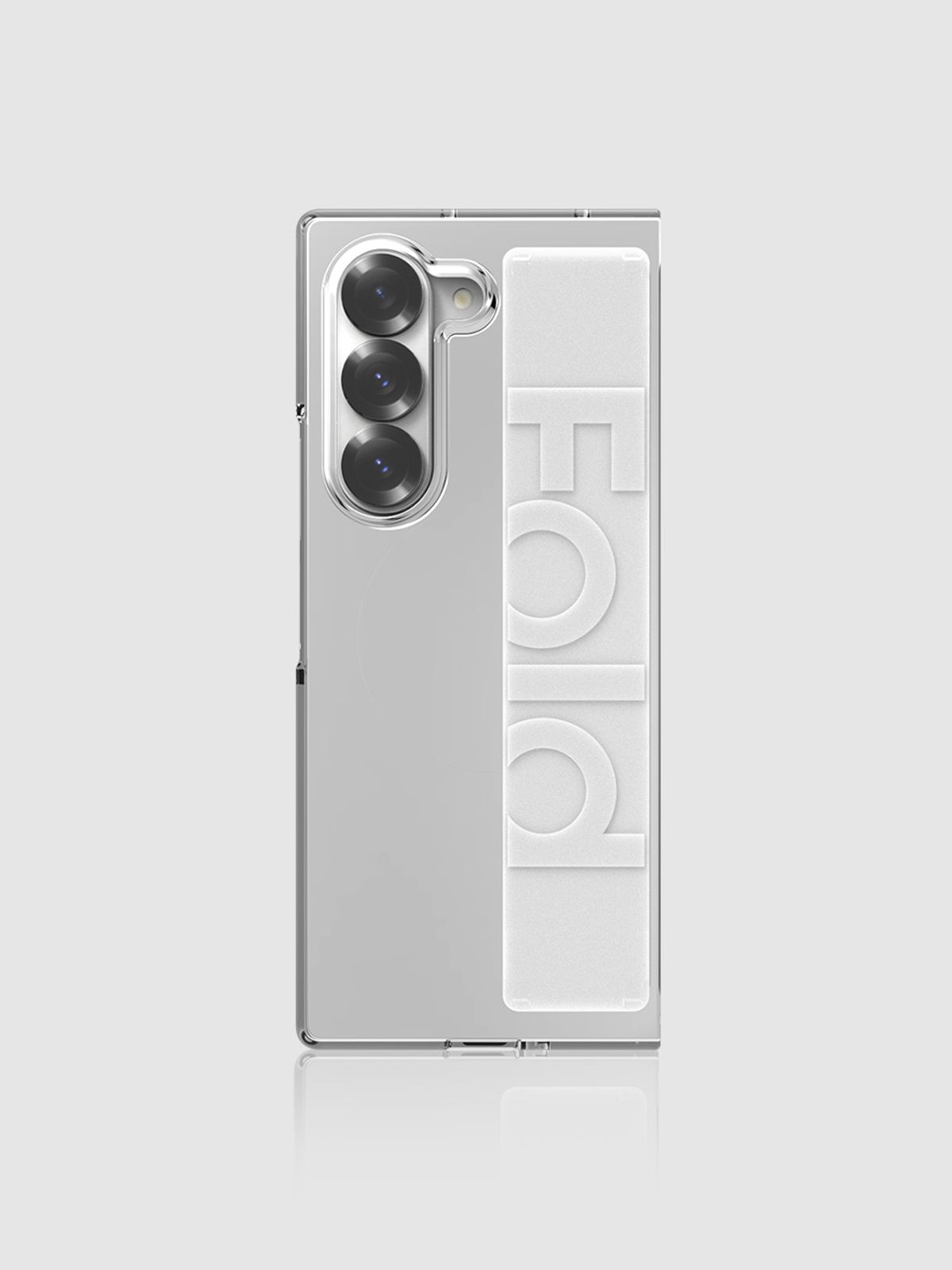 디자인스킨(DESIGNSKIN) 갤럭시Z폴드8/7/6/5 에어 스트랩 케이스 피닉스 프로 - 클리어/화이트