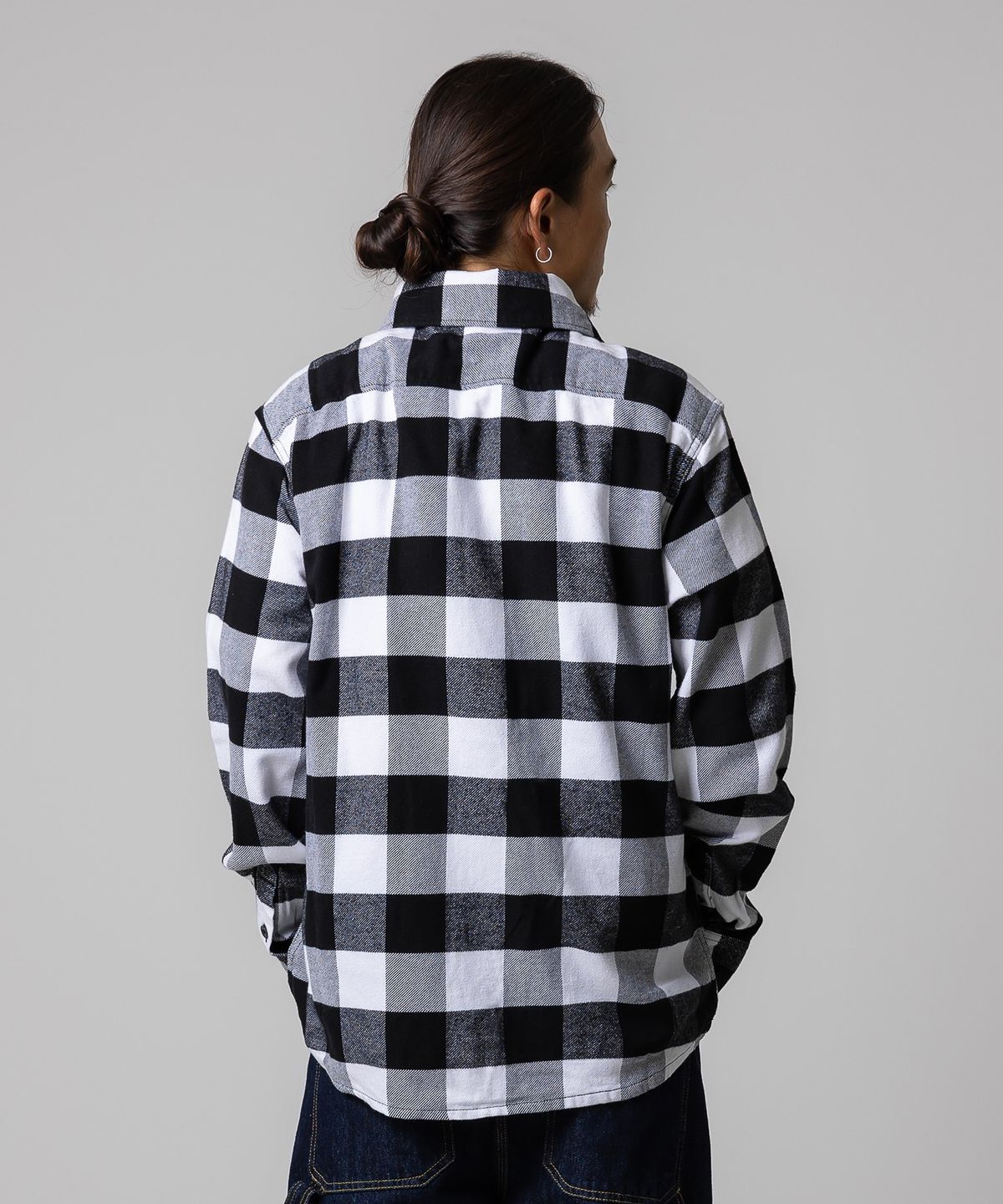 디키즈(DICKIES) 새크라멘토 체크 셔츠 Black