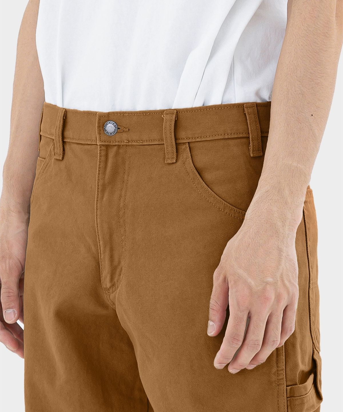 디키즈(DICKIES) 덕 캔버스 카펜터 팬츠 Brown Duck