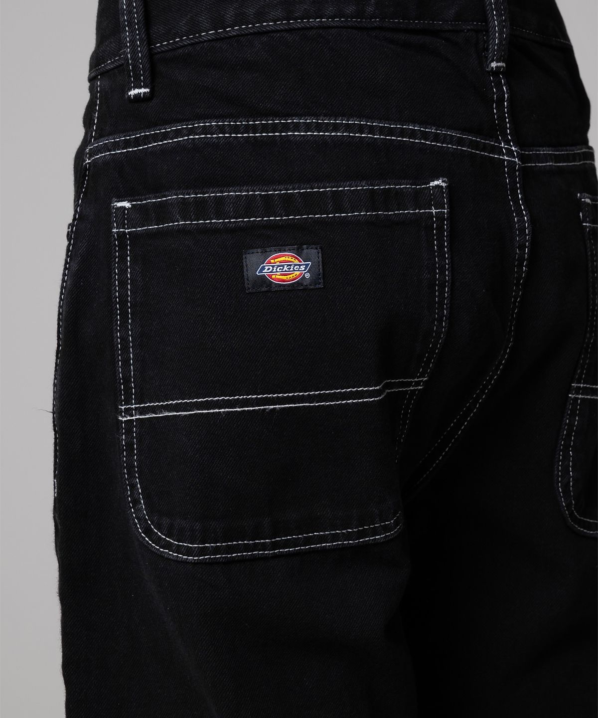 디키즈(DICKIES) 더블니 85283 루즈핏 데님팬츠 Black