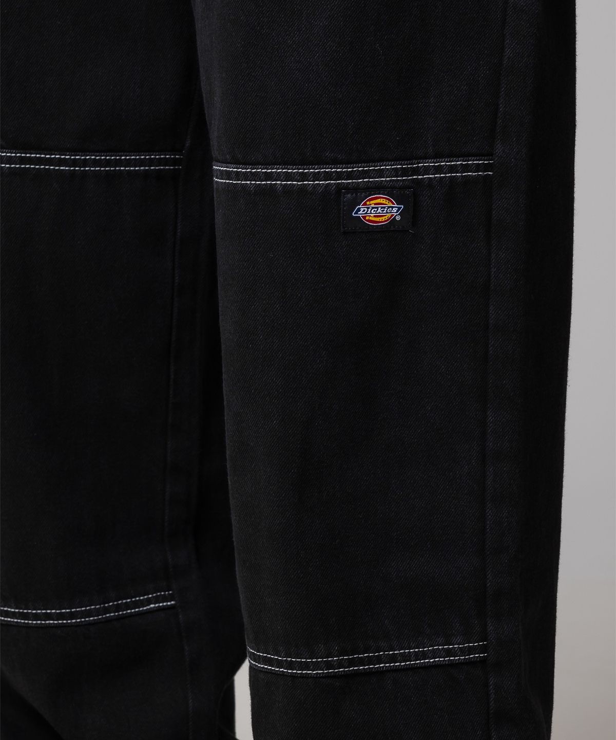 디키즈(DICKIES) 더블니 85283 루즈핏 데님팬츠 Black