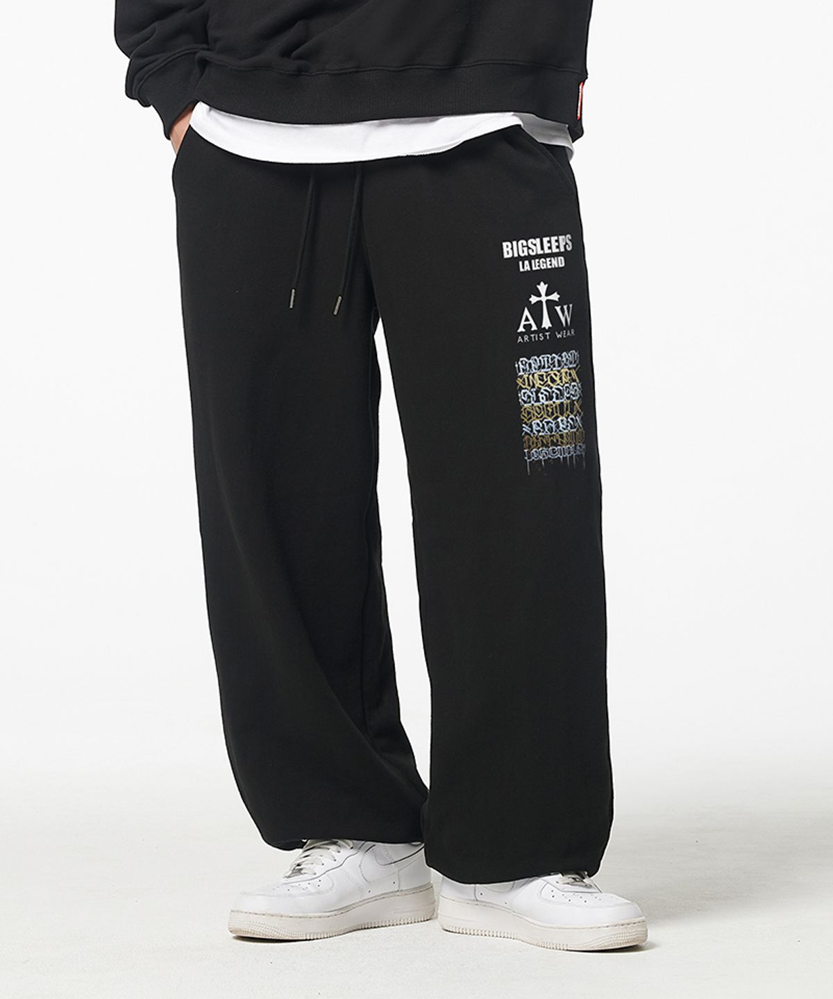 아티스트웨어(ARTISTWEAR) [ATW X BIG SLEEPS] LA LEGEND 와이드조거팬츠