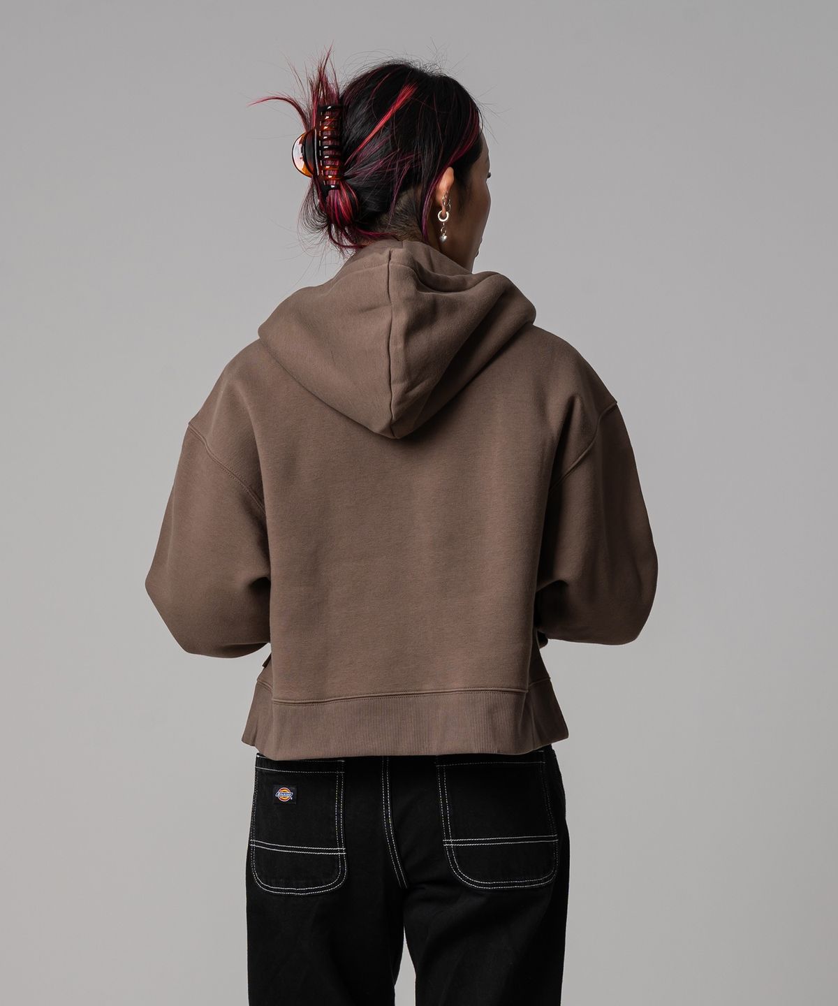 디키즈(DICKIES) 오크포트 후드 집업 Mushroom