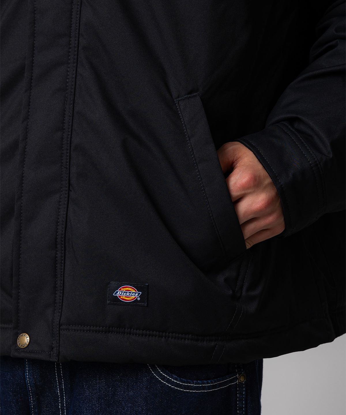 디키즈(DICKIES) 윈터라이즈드 아이젠하워 워크 재킷 Black