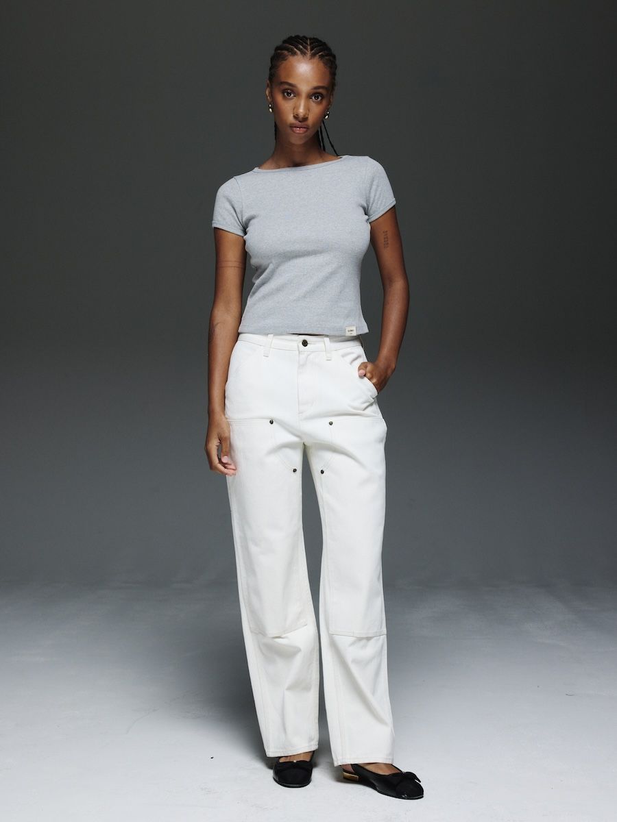 MUSINSA | GLOWNY G COMFORT TEE (GRAY)