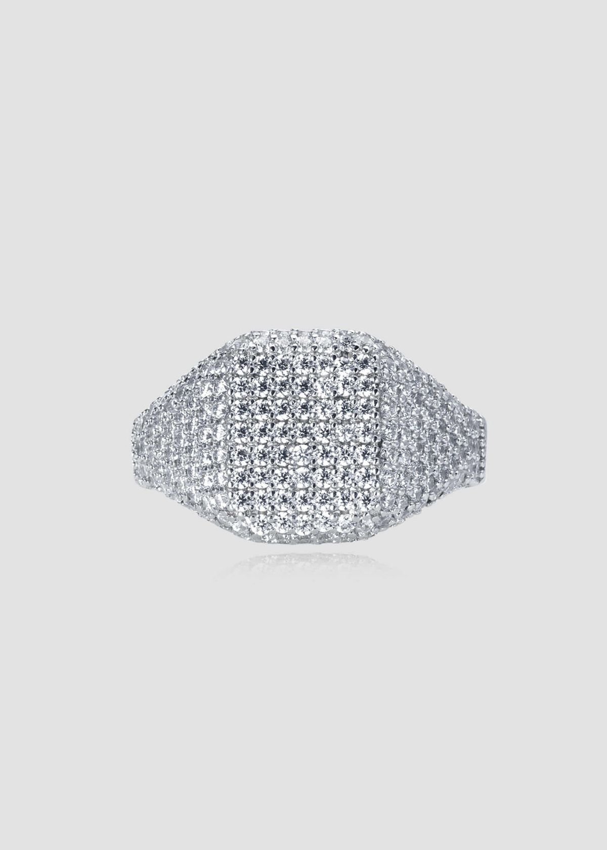 아논(ANON) Square Pave Volume Ring