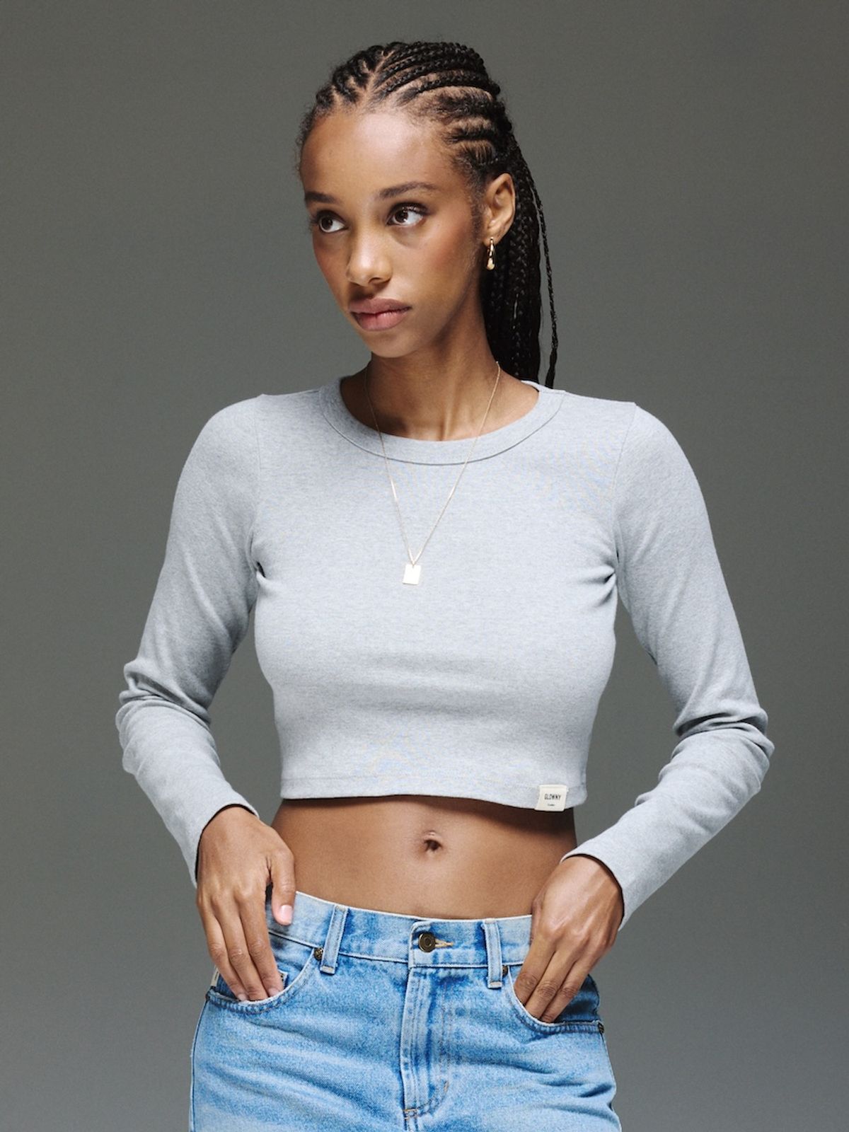글로니(GLOWNY) G COMFORT LONG SLEEVE (GRAY)