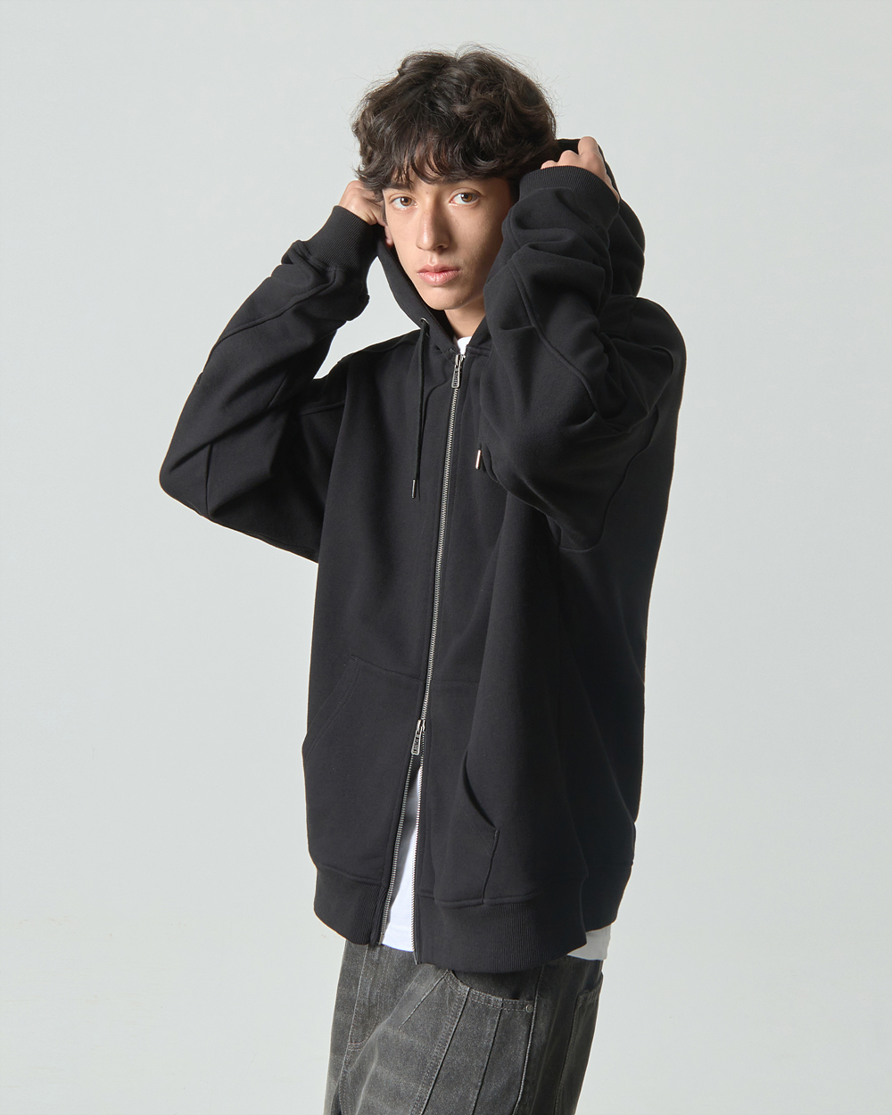 ★DIMITRI BLACK★ 2WAY Essential Corduroy Hooded Zip-Up Oatm MUSINSA | DIMITRI BLACK ASI Four Seasons Essential Pigment