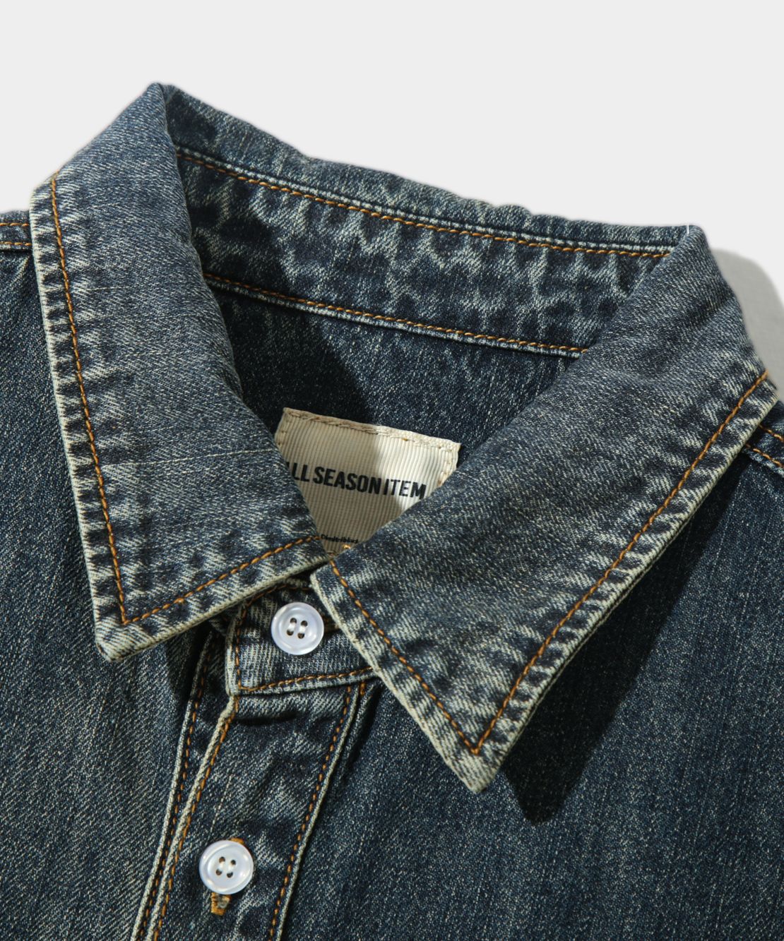 【DIMITRI BLACK】 ASI Essential Bio-Washing Denim Shirt MUSINSA | DIMITRI BLACK ASI Essential Biowashed Denim