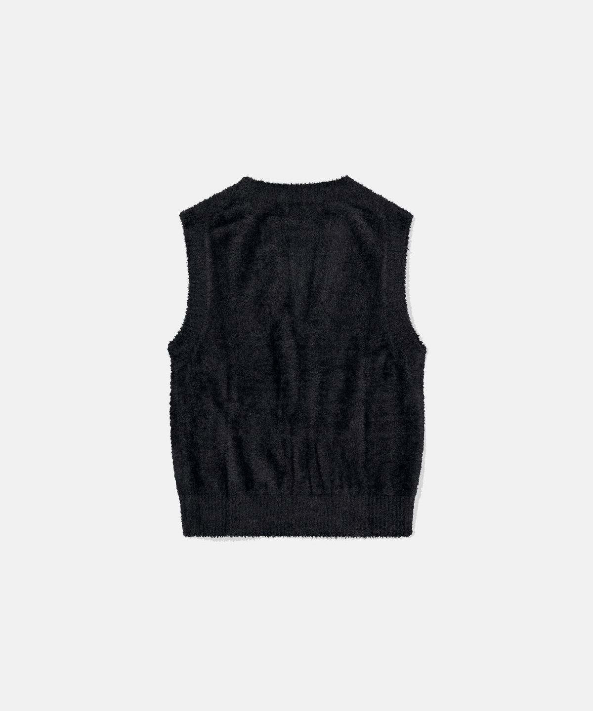 썬러브투어(SUNLOVETOUR) W Cali Shaggy Knit Vest Black