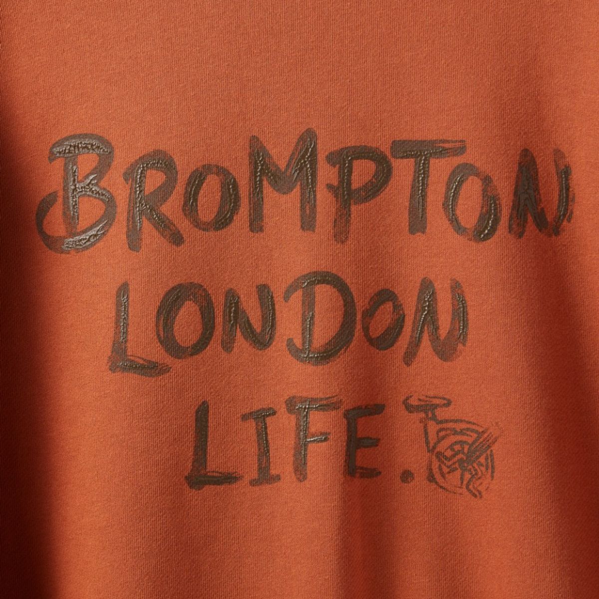 브롬톤 런던(BROMPTON LONDON) LETTERING GRAPHIC SWEATSHIRT - ORANGE (P243USW402)