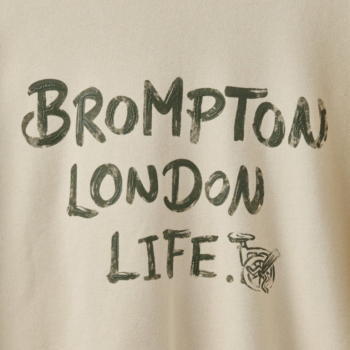 브롬톤 런던(BROMPTON LONDON) LETTERING GRAPHIC SWEATSHIRT - BUTTER (P243USW402)