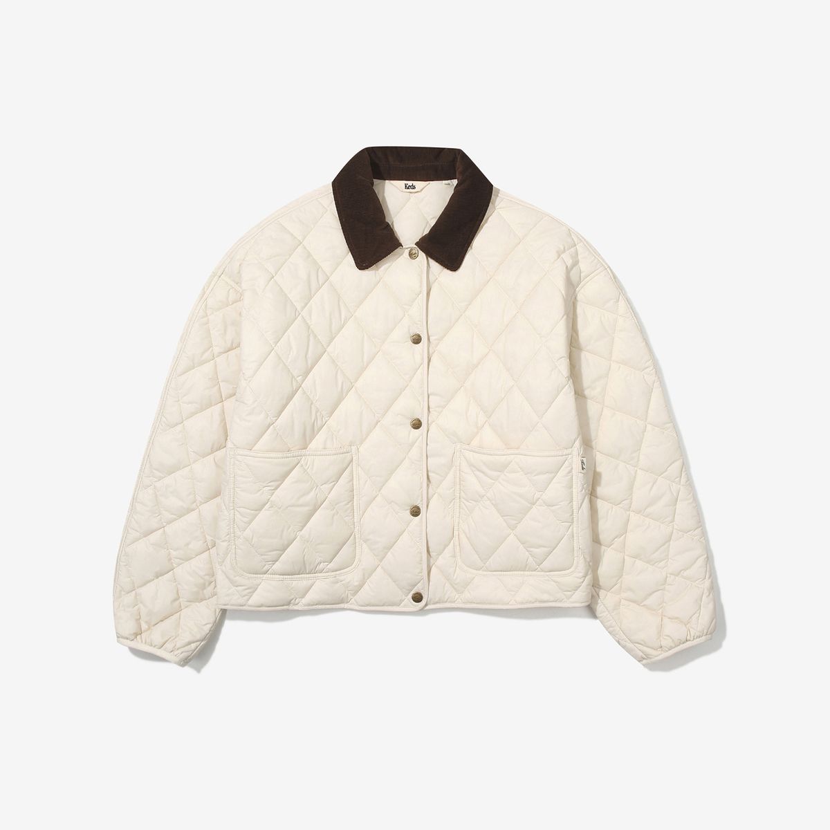 케즈(KEDS) 퀼팅 패딩 자켓(KD2JKG4101FCRM)