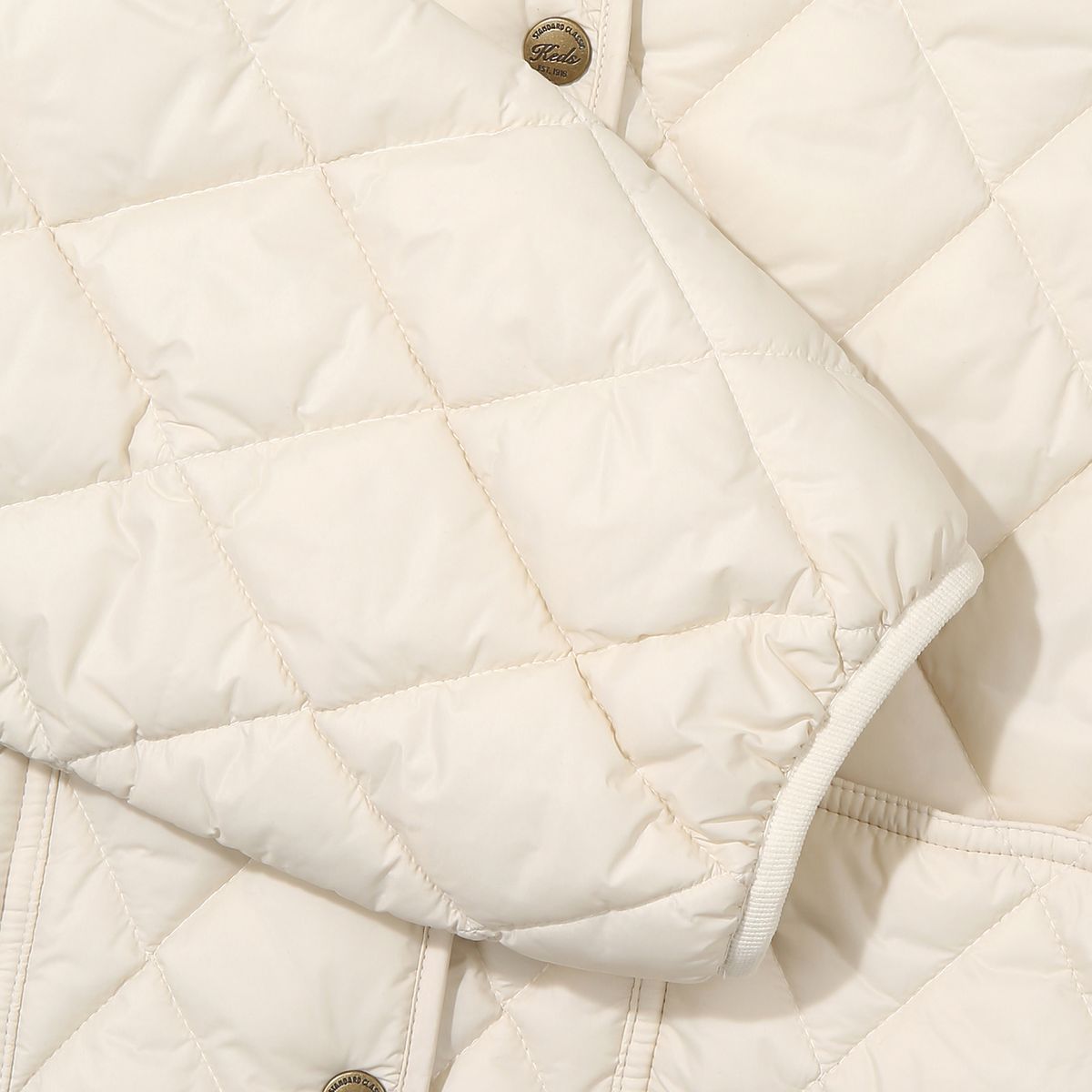 케즈(KEDS) 퀼팅 패딩 자켓(KD2JKG4101FCRM)