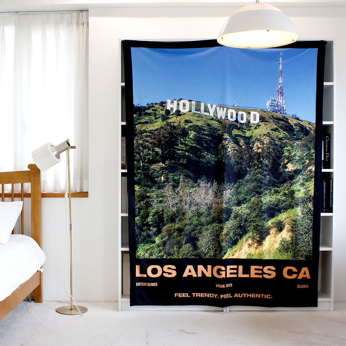 리에르 스튜디오(LEERE STUDIO) hollywood LA 레트로 디자인 사계절 담요 블랭킷 2size