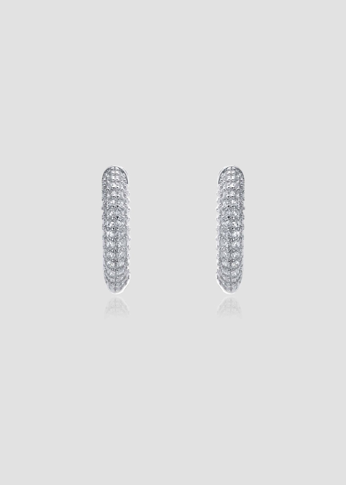 아논(ANON) Pave One Touch Hoop Earrings