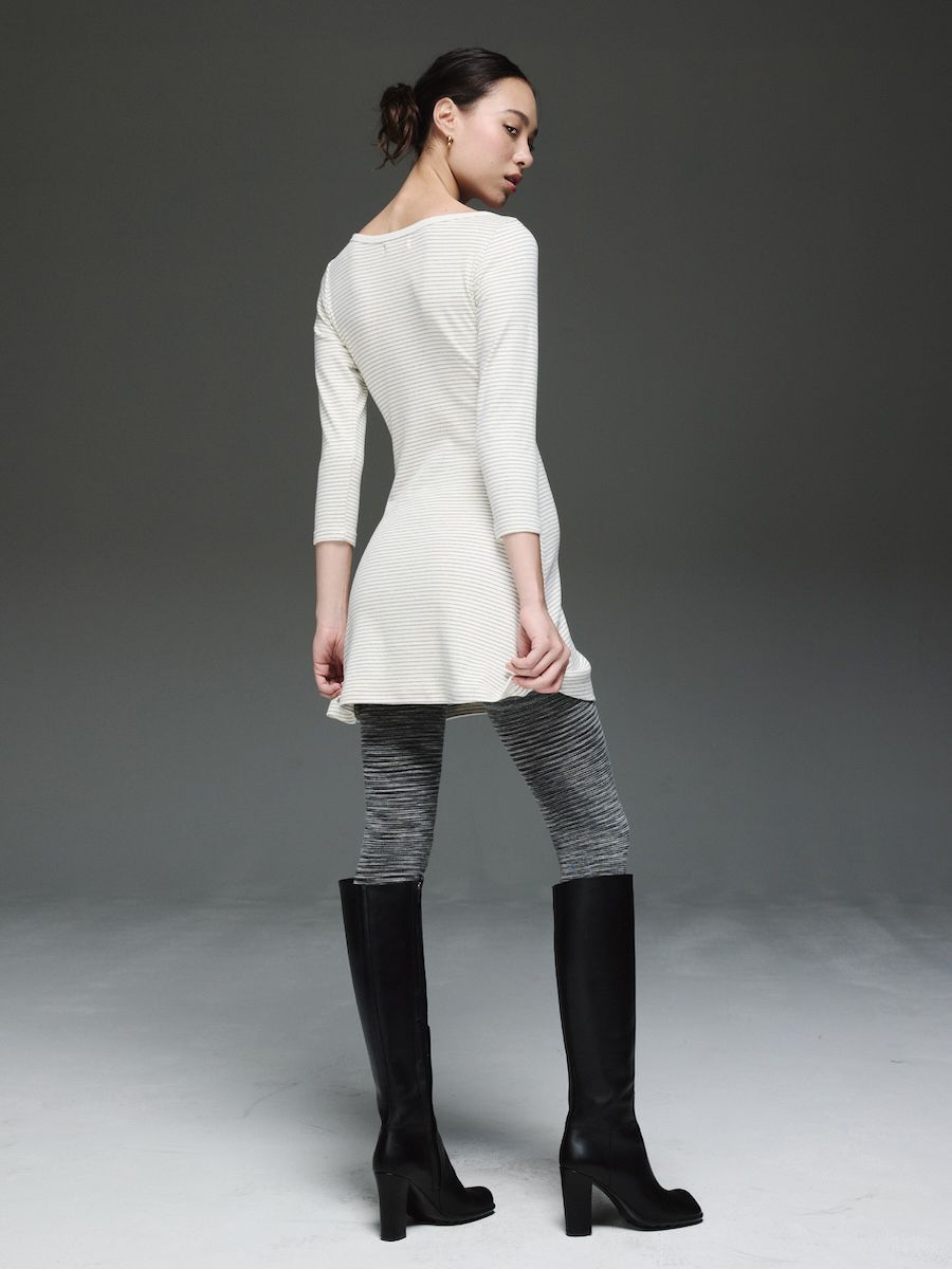 ◆GLOWNY◆ 34 G COMFORT DRESS GRAY GY24CLBOP003GR MUSINSA | GLOWNY 3/4 G COMFORT DRESS (STRIPE)
