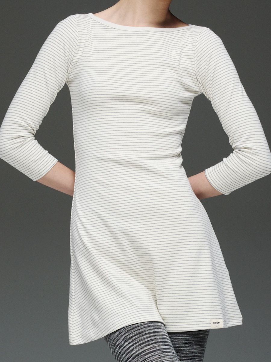 MUSINSA | GLOWNY 3/4 G COMFORT DRESS (STRIPE)