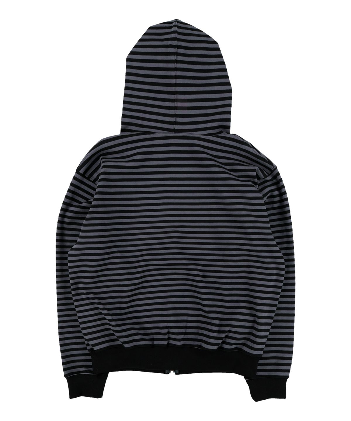 더콜디스트모먼트(THE COLDEST MOMENT) TCM stripe hooded zip-up (charcoal/black)