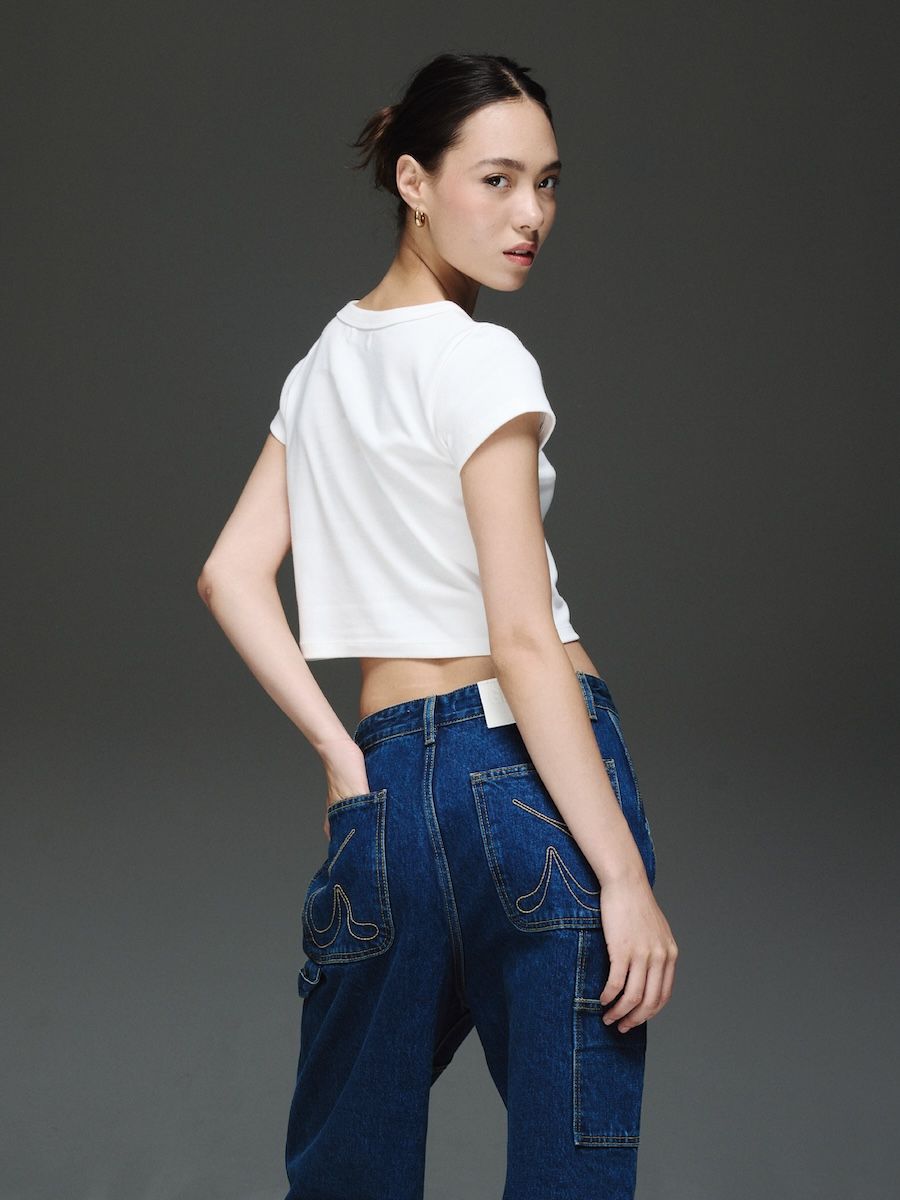 ★GLOWNY★ THE COOPER JEANS (MID BLUE) MUSINSA | GLOWNY THE COOPER JEANS (MID BLUE)