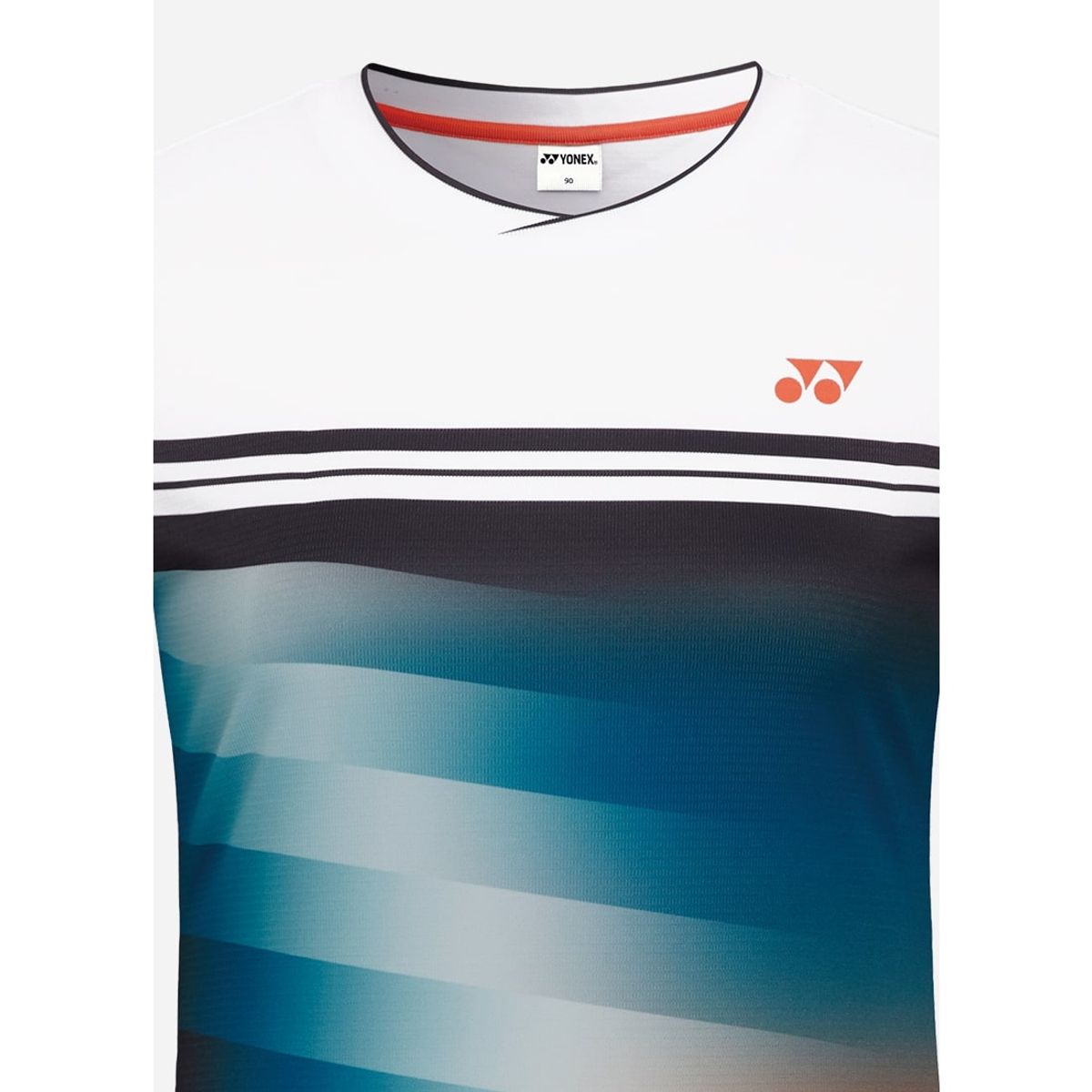 요넥스(YONEX) 243TS028F 화이트 여성용 라인 그라데이션 게임웨어
