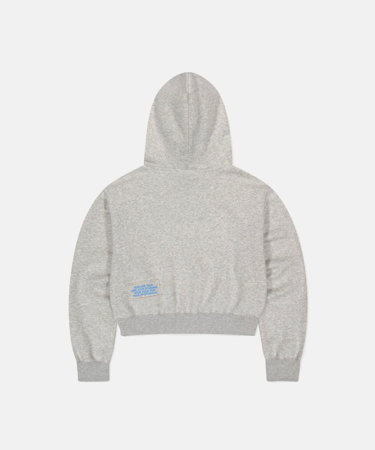 썬러브투어(SUNLOVETOUR) W Emoji Crop Hoodie Heather Grey