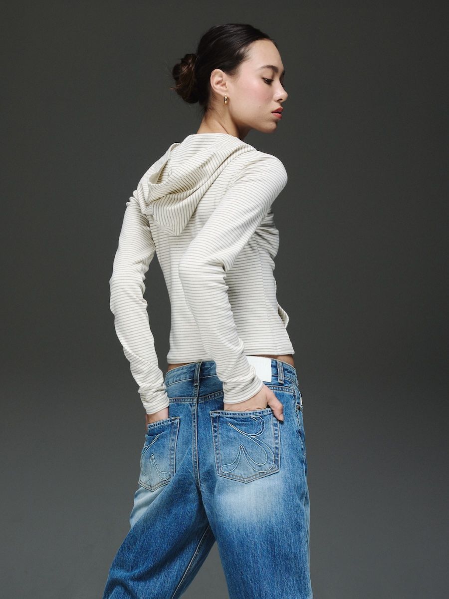 MUSINSA | GLOWNY THE EMMA JEANS (BLUE)