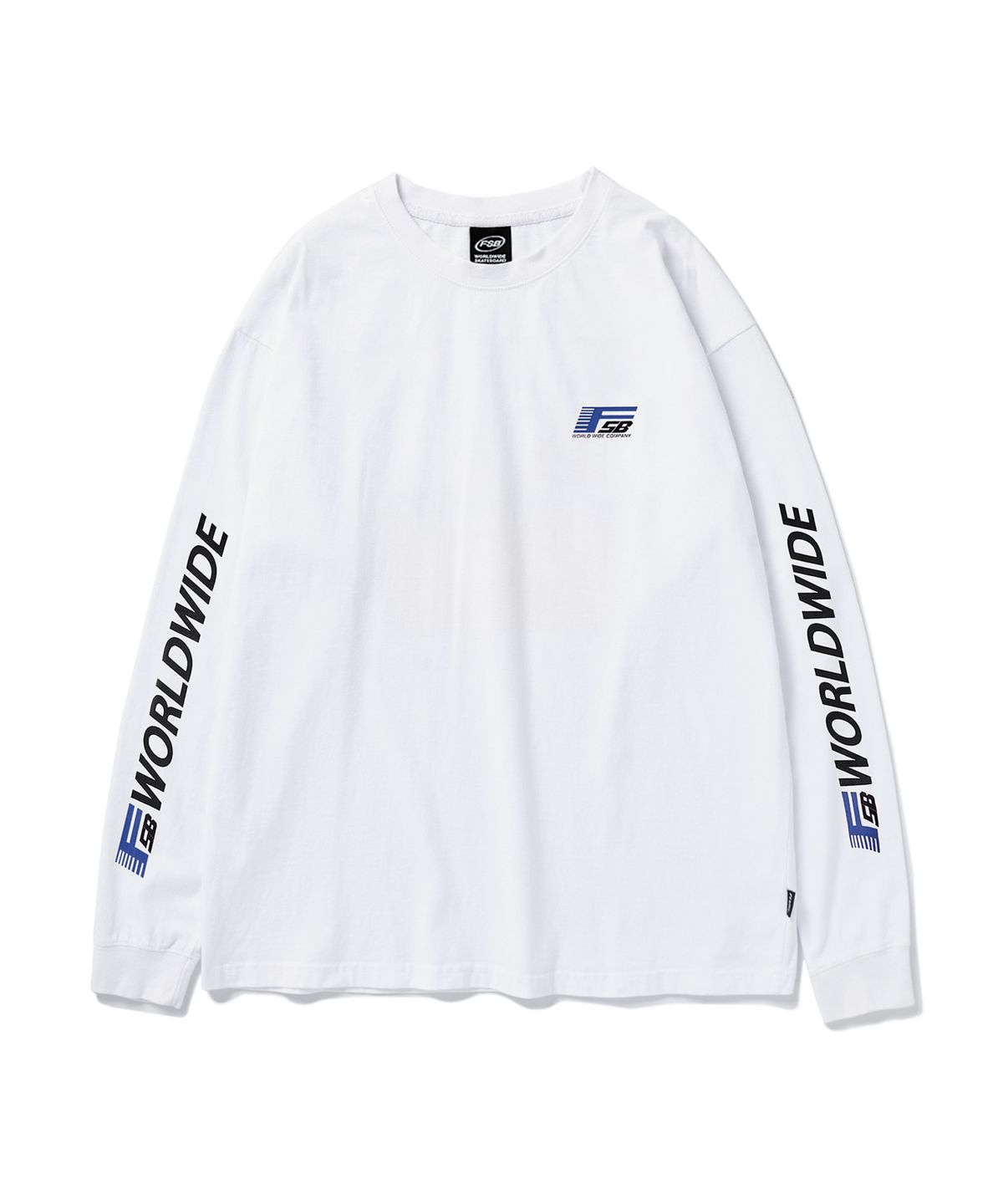 플루크(FLUKE) FSB 크랙 나염 긴팔 티셔츠 화이트 FLT125