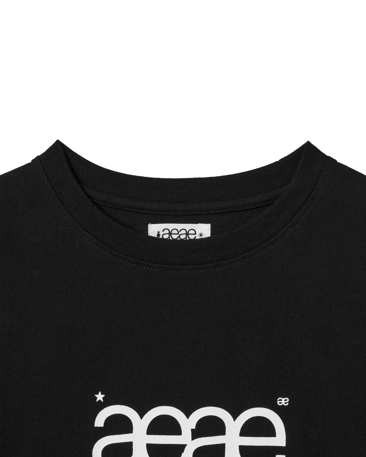 에이이에이이(AEAE) WEB LOGO L/S [BLACK]