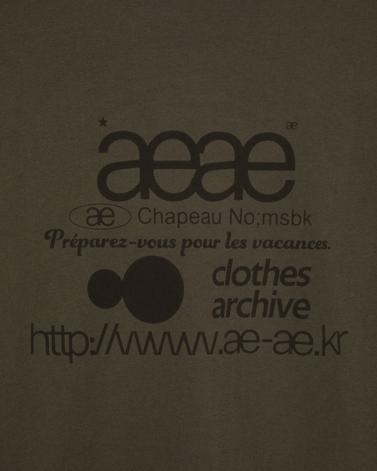에이이에이이(AEAE) WEB LOGO L/S [DUST]