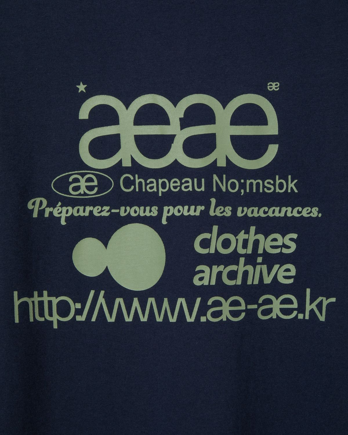 에이이에이이(AEAE) WEB LOGO L/S [NAVY]