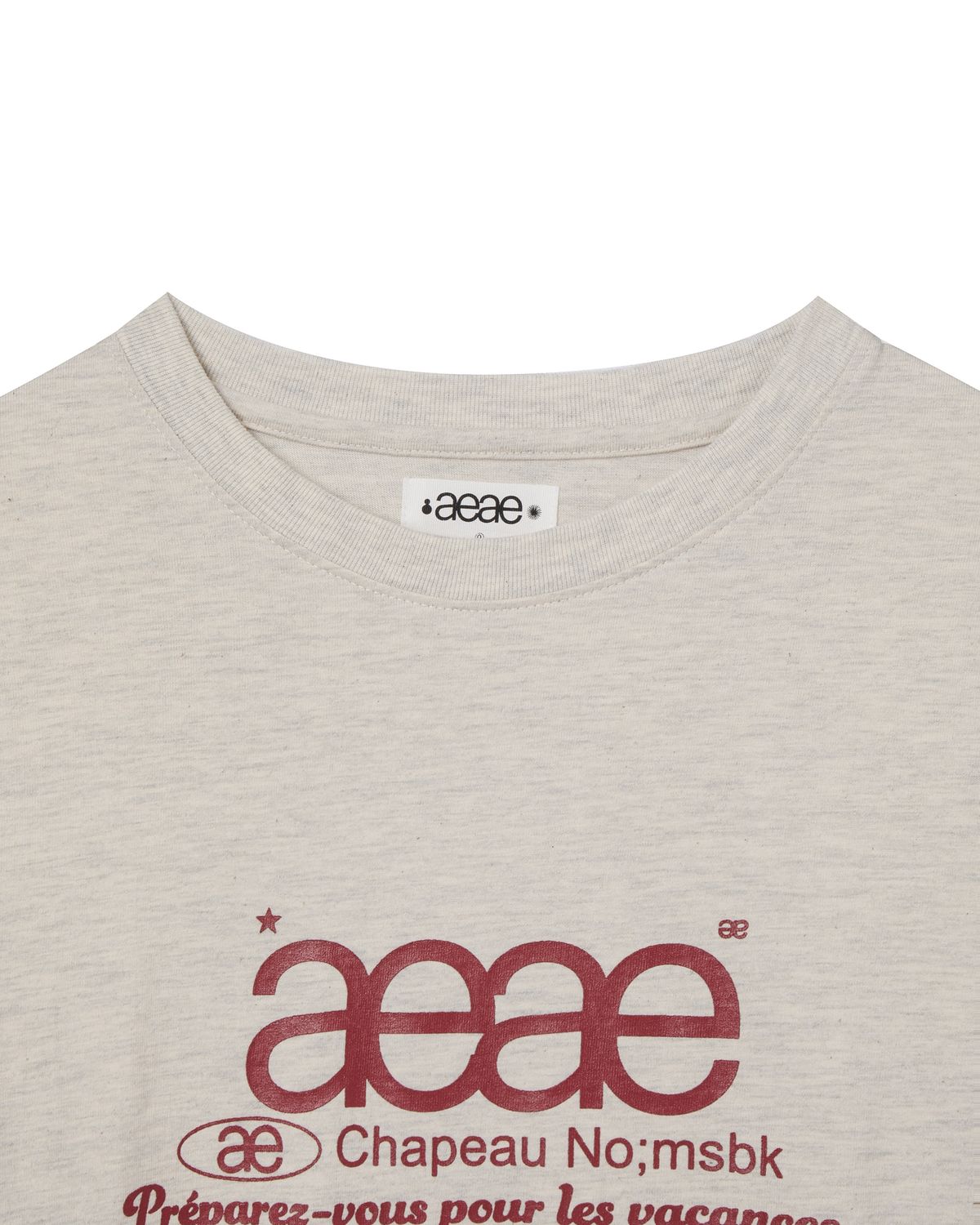 에이이에이이(AEAE) WEB LOGO L/S [OATMEAL]