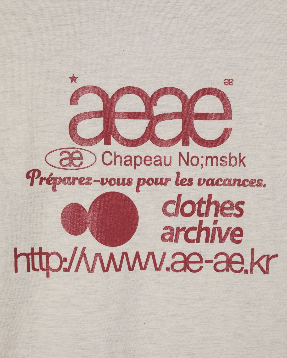 에이이에이이(AEAE) WEB LOGO L/S [OATMEAL]