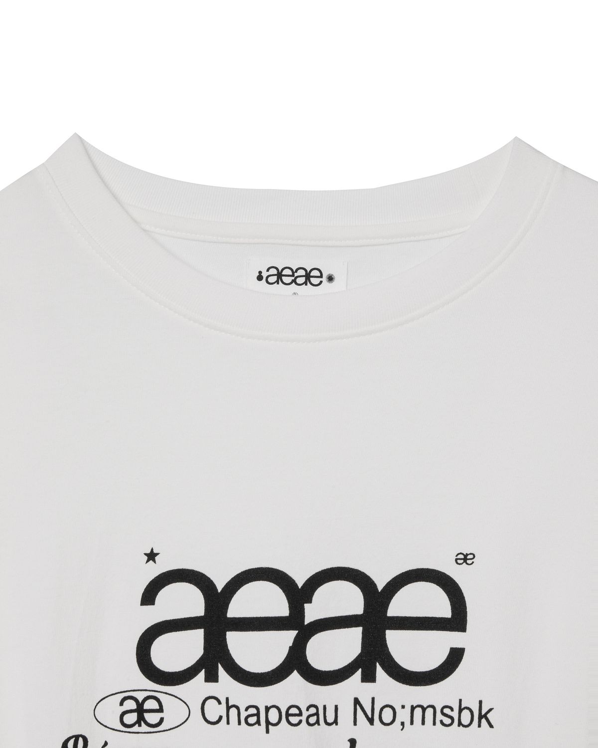 에이이에이이(AEAE) WEB LOGO L/S [WHITE]