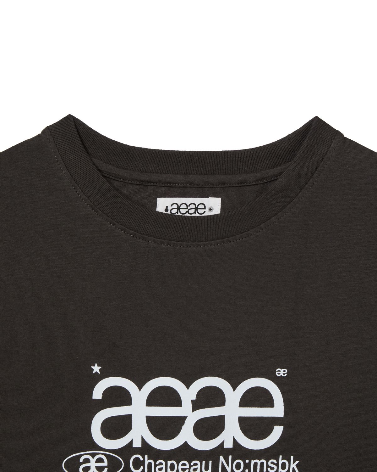 에이이에이이(AEAE) WEB LOGO L/S [CHARCOAL]