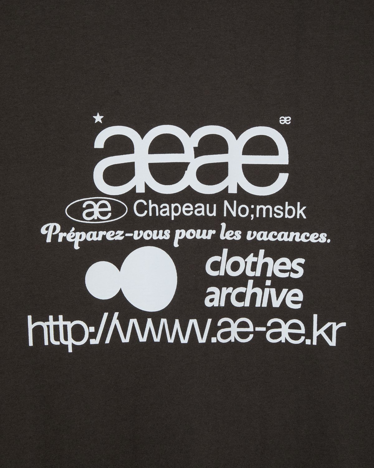 에이이에이이(AEAE) WEB LOGO L/S [CHARCOAL]