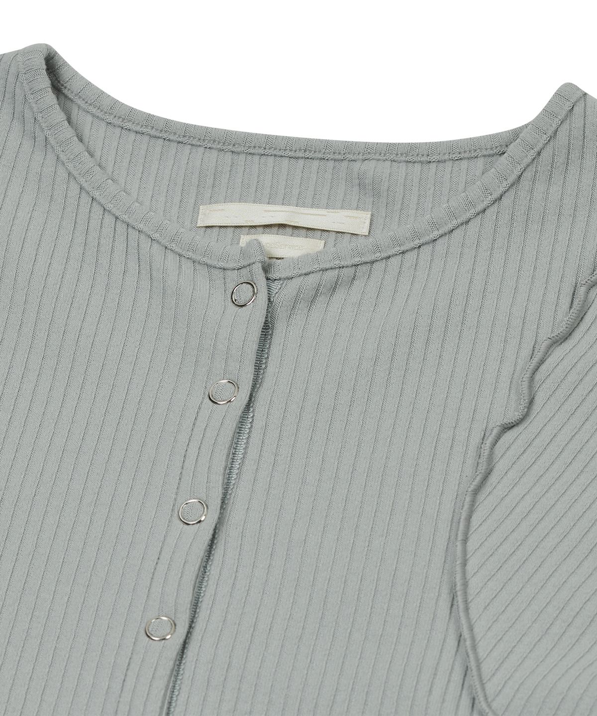 타입서비스(TYPESERVICE) Ribbed Riffle Cardigan [Gray]