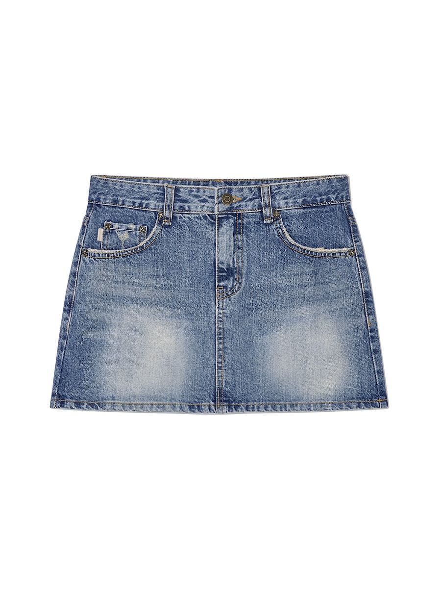 ◆GLOWNY◆ THE BELLA SKIRT DEEP BLUE GY24CLBSK001DB MUSINSA | GLOWNY THE BELLA SKIRT (BLUE)