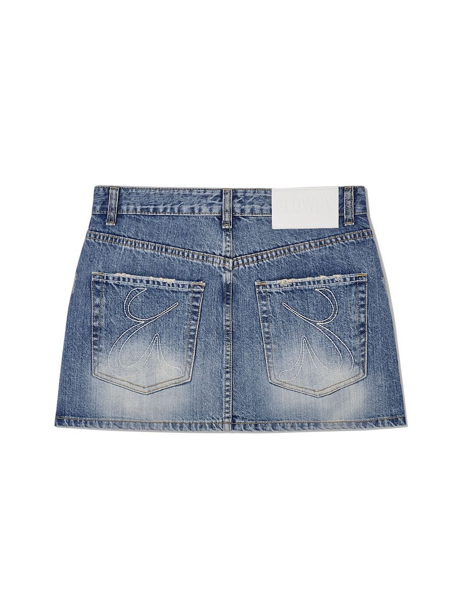 MUSINSA | GLOWNY THE BELLA SKIRT (BLUE)