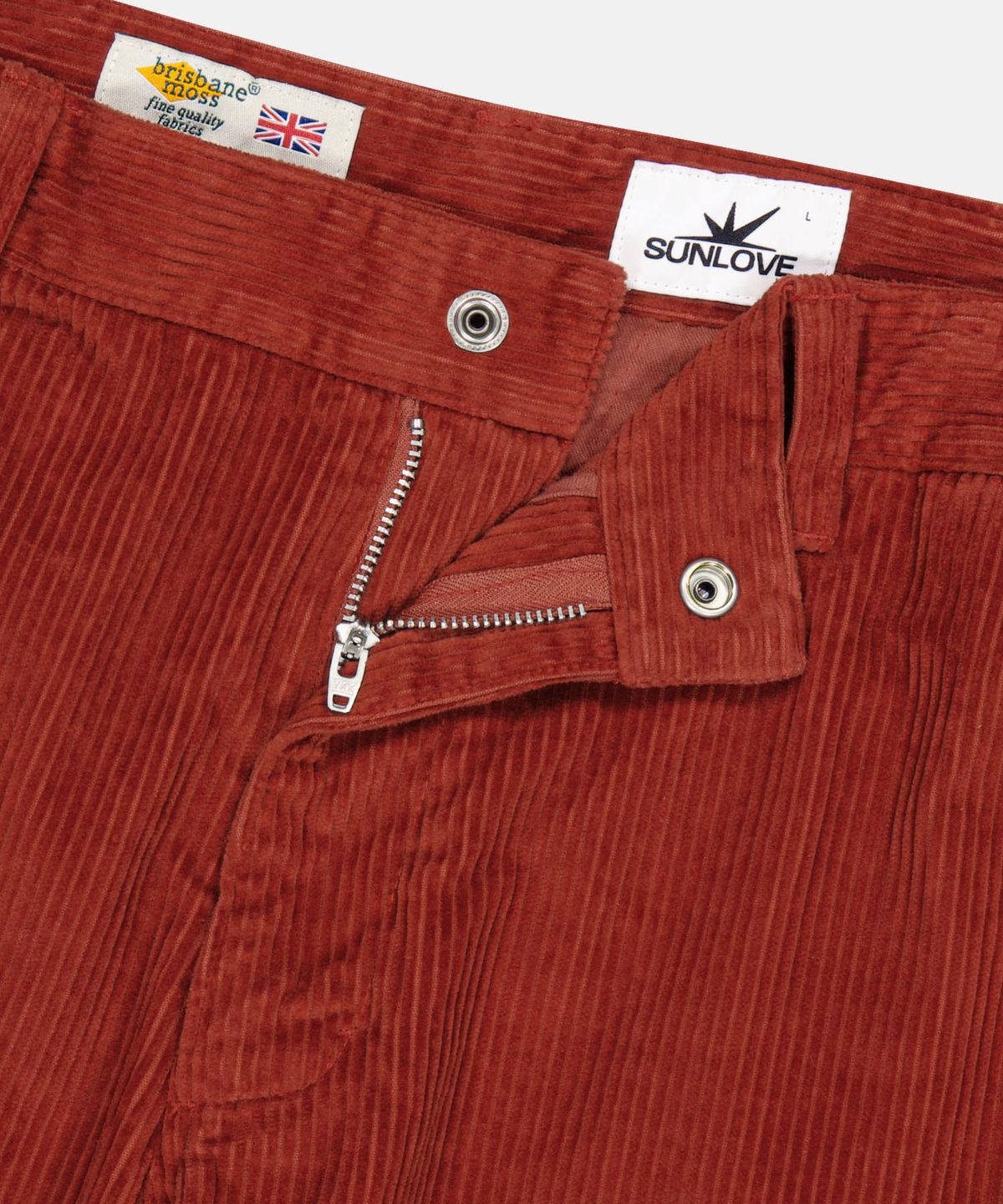 썬러브(SUNLOVE) Brisbane Moss® Cord Right Chino Pants Rust