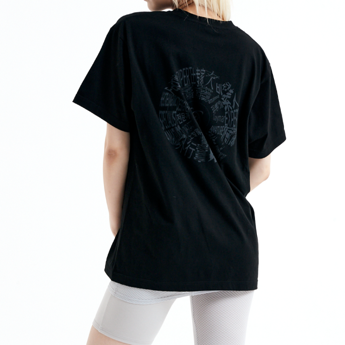 소겐(SOGEN) BACK PRINTING CIRCLE T-SHIRTS BLACK