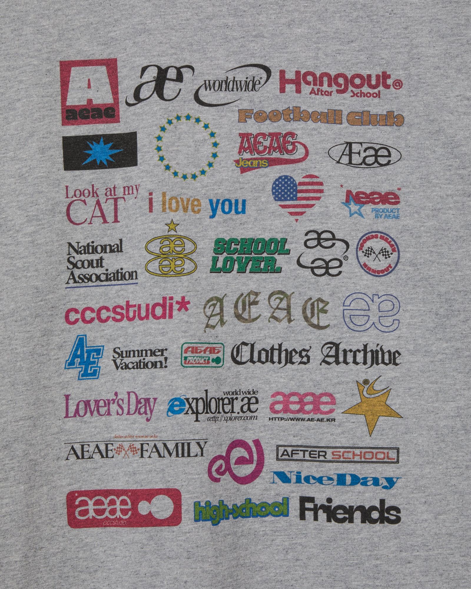 MUSINSA | AEAE STICKER L/S [MELANGE GREY]