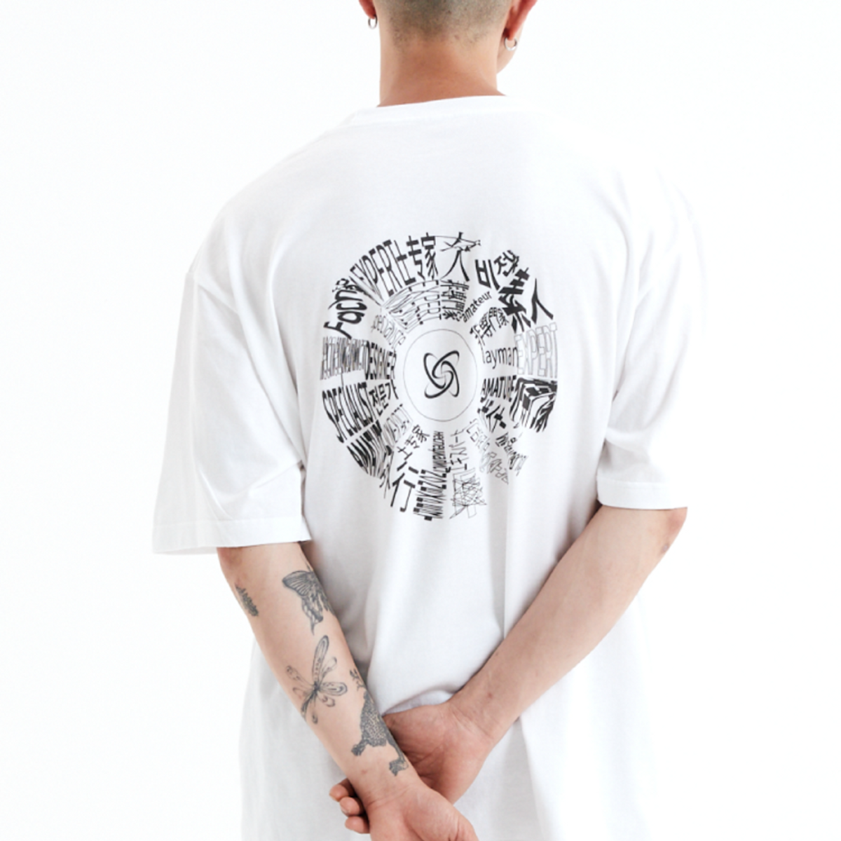 소겐(SOGEN) BACK PRINTING CIRCLE T-SHIRTS WHITE